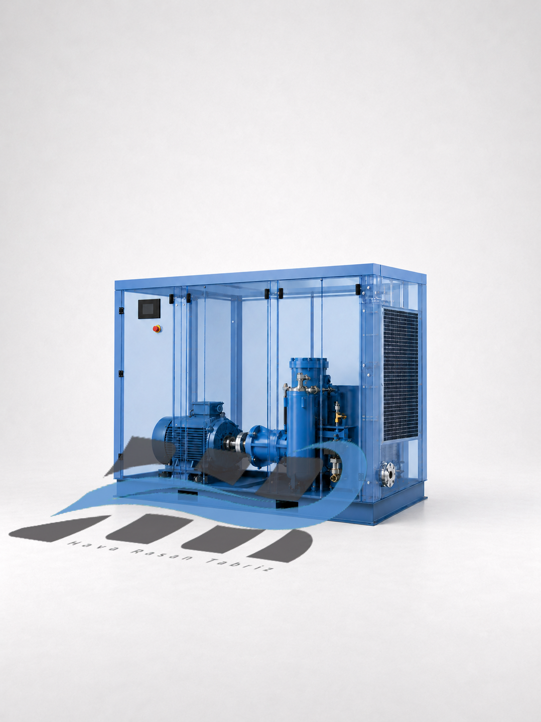Transparant-aircompressor